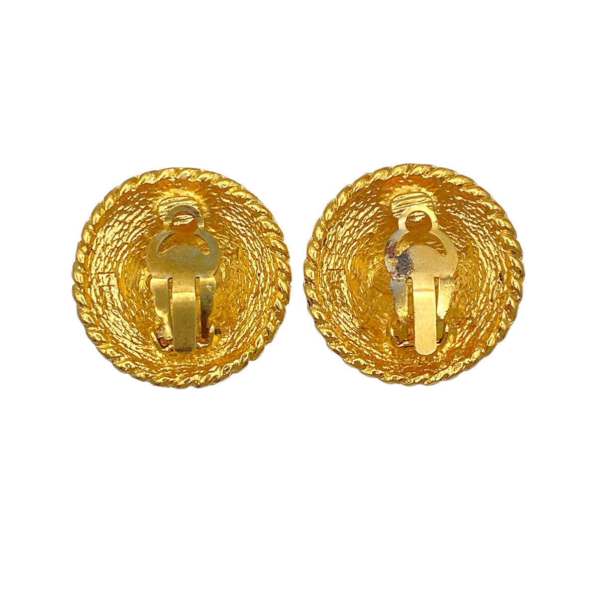 CHANEL VINTAGE EARRINGS COCOMARK ROUND ACCESSORY 90271737