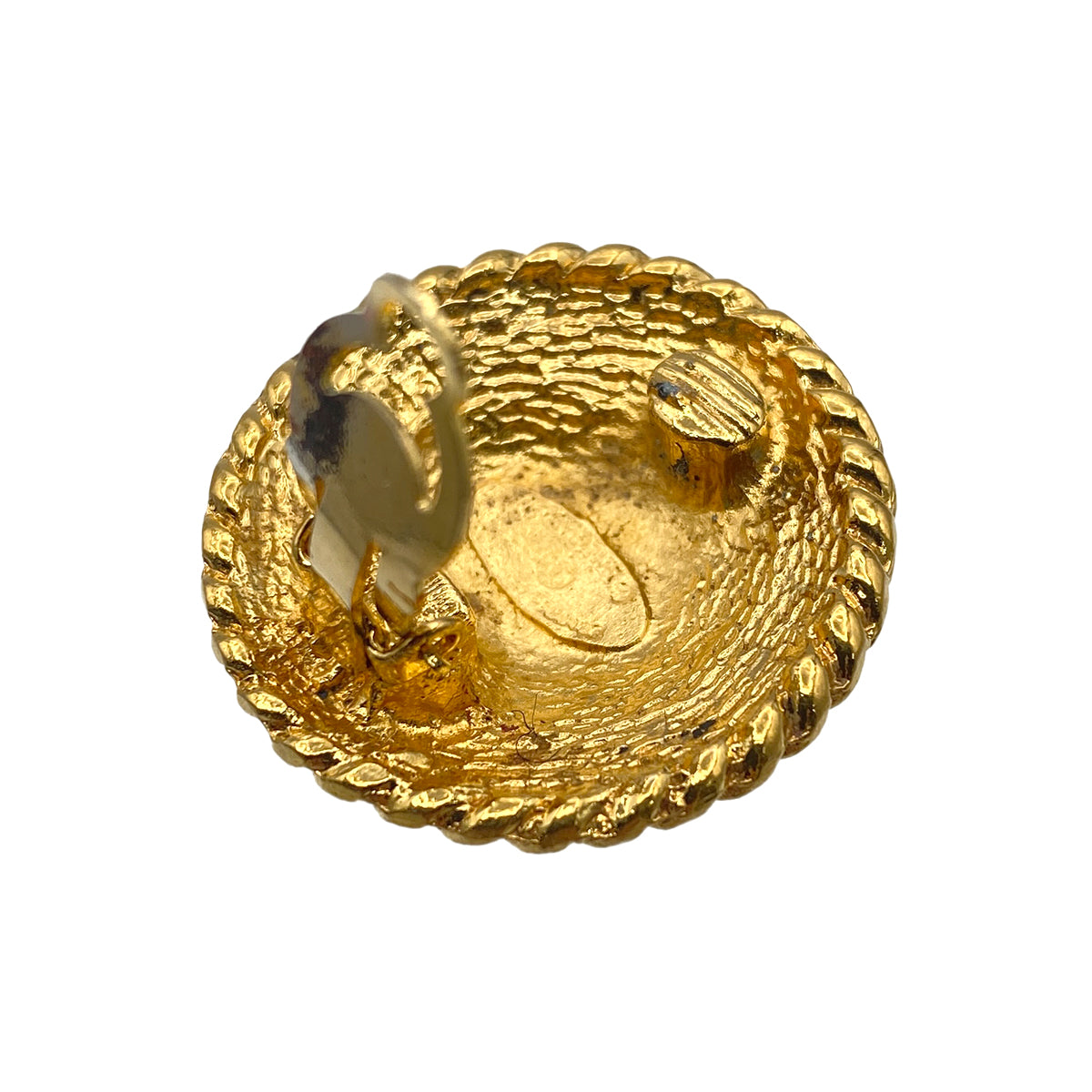 CHANEL VINTAGE EARRINGS COCOMARK ROUND ACCESSORY 90271737
