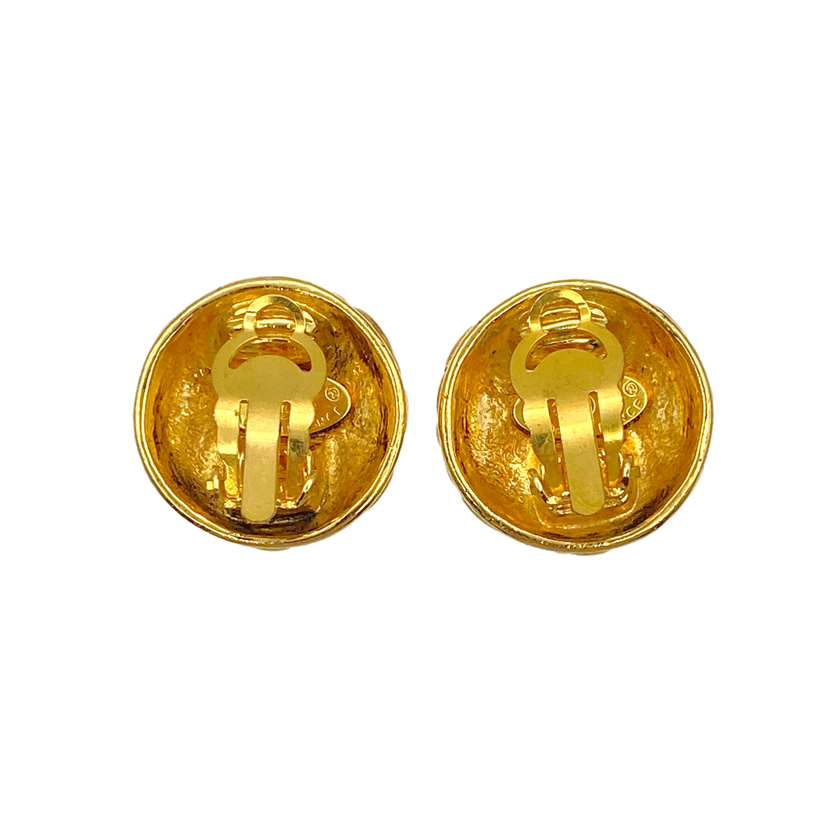 CHANEL VINTAGE EARRINGS COCOMARK ROUND ACCESSORY 25 90271744
