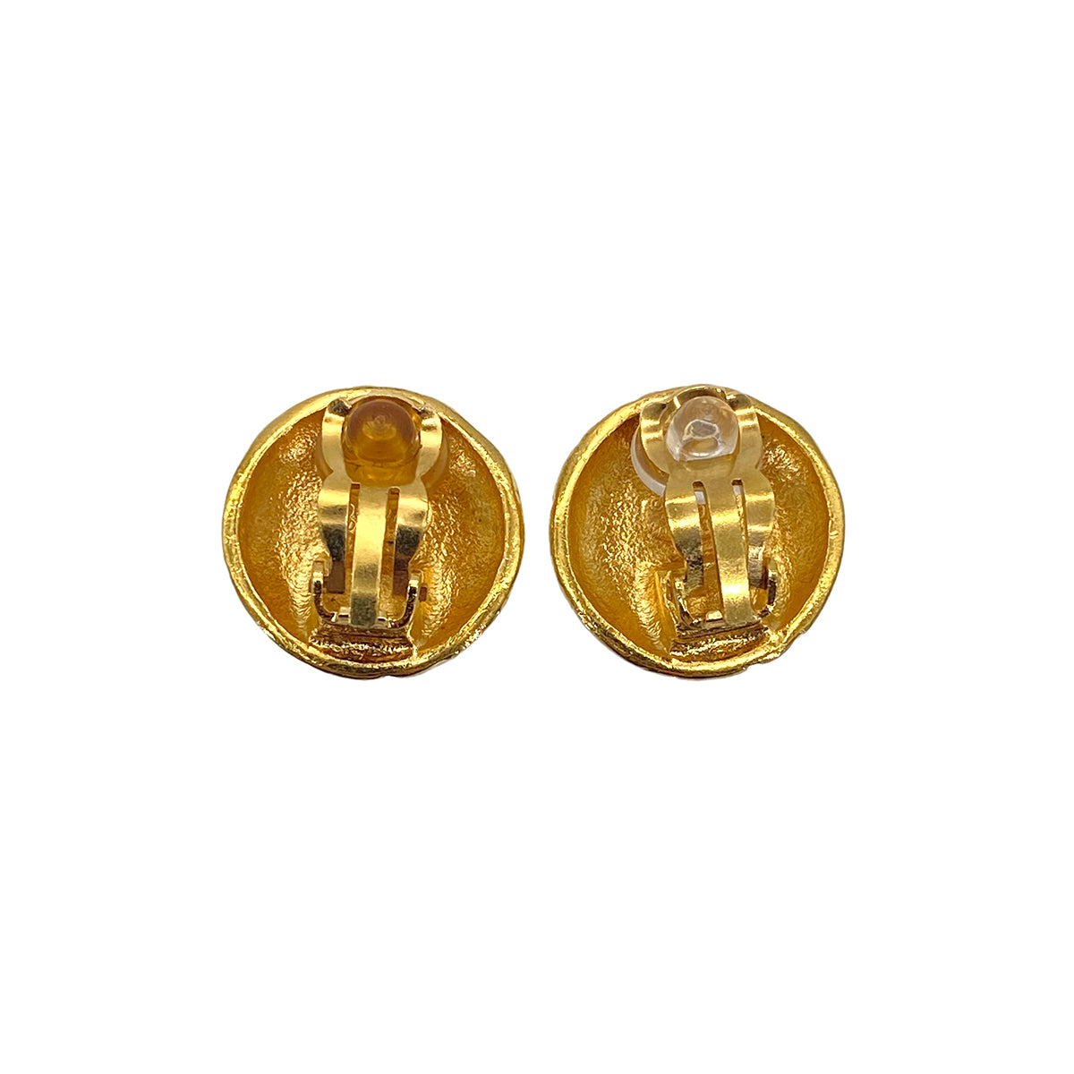 CHANEL VINTAGE EARRINGS COCOMARK ROUND ACCESSORY 96A 90271866