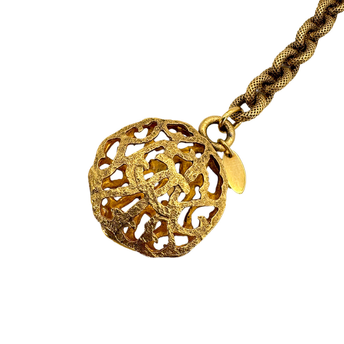 CHANEL VINTAGE CHAIN BELT COCOMARK ACCESSORY 25 90271878