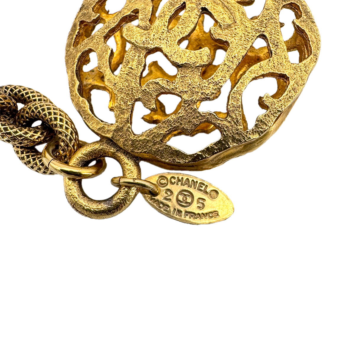 CHANEL VINTAGE CHAIN BELT COCOMARK ACCESSORY 25 90271878