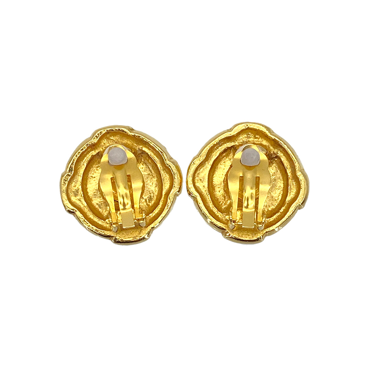 CHANEL VINTAGE EARRINGS COCOMARK ROUND ACCESSORY 90271879