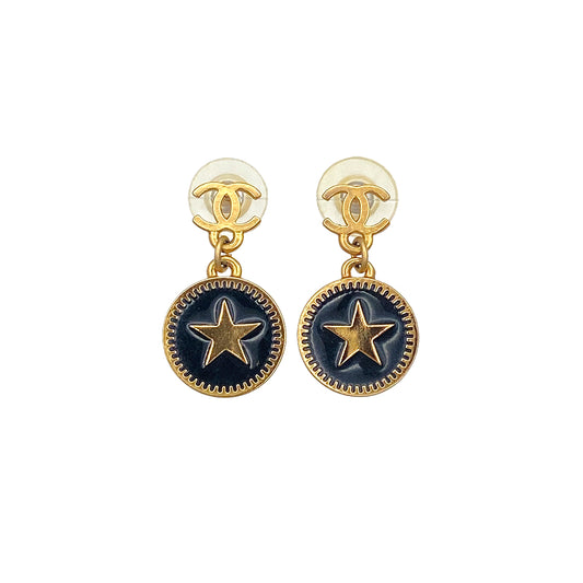 CHANEL EARRINGS SWING COCO MARK STAR 01P 90271882
