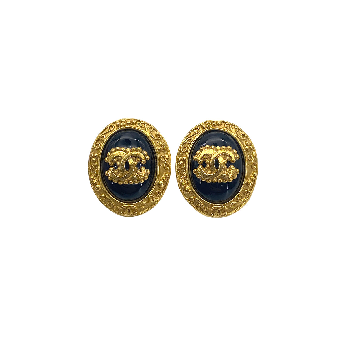 CHANEL VINTAGE EARRINGS COCOMARK ACCESSORY 96A 90271895