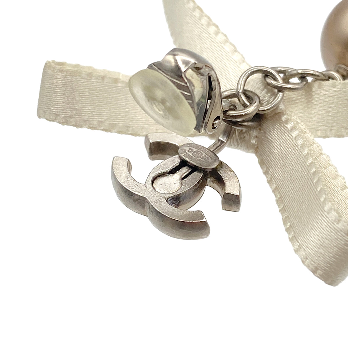 CHANEL EARRINGS SWING COCO MARK RIBBON 07C 90271902