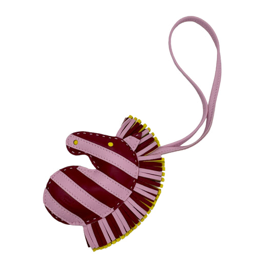 HERMES BAG CHARM GEEGEE SAVANNAH ZEBRA MAUVE SYLVESTRE LIME BORDEAUX AGNEAU MILO Z 90271910