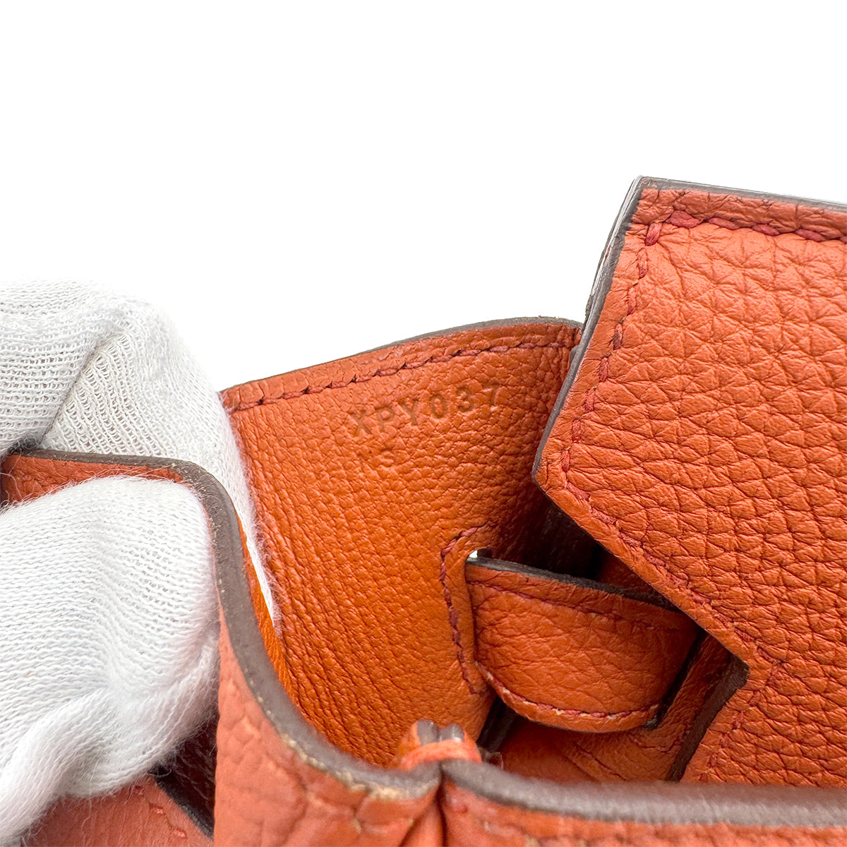 HERMES BIRKIN 30 TERRE BATTUE TOGO HAND BAG X SHW 90271912