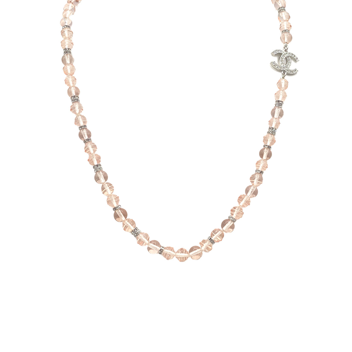 CHANEL NECKLACE COCOMARK BEADS RHINESTONE ACCESSORY B23S 90271925