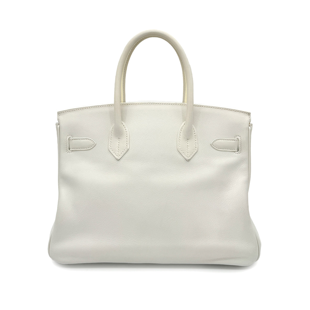 HERMES BIRKIN 30 WHITE SWIFT HAND BAG ▢L SHW 90271929