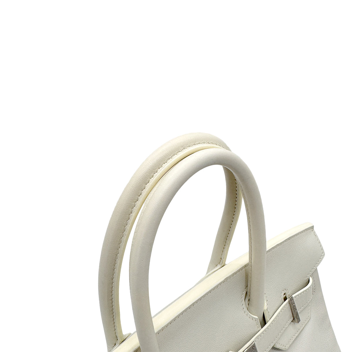 HERMES BIRKIN 30 WHITE SWIFT HAND BAG ▢L SHW 90271929