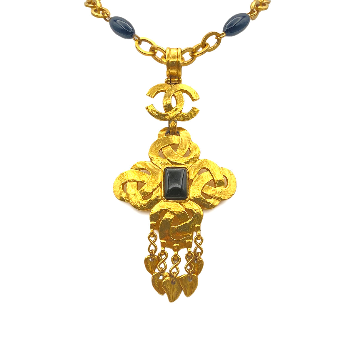 CHANEL VINTAGE NECKLACE COLORSTONE ACCESSORY 95P 90271930