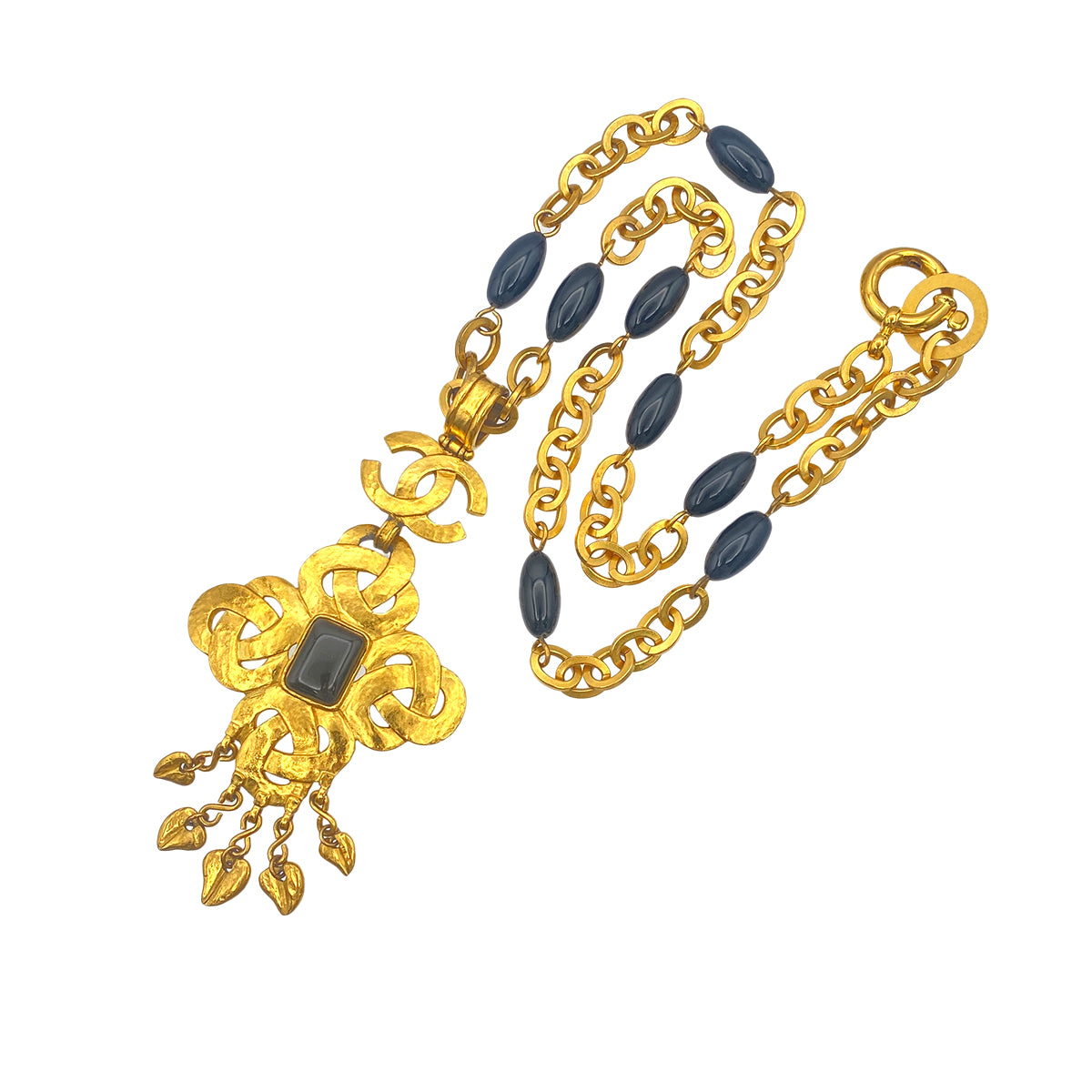 CHANEL VINTAGE NECKLACE COLORSTONE ACCESSORY 95P 90271930