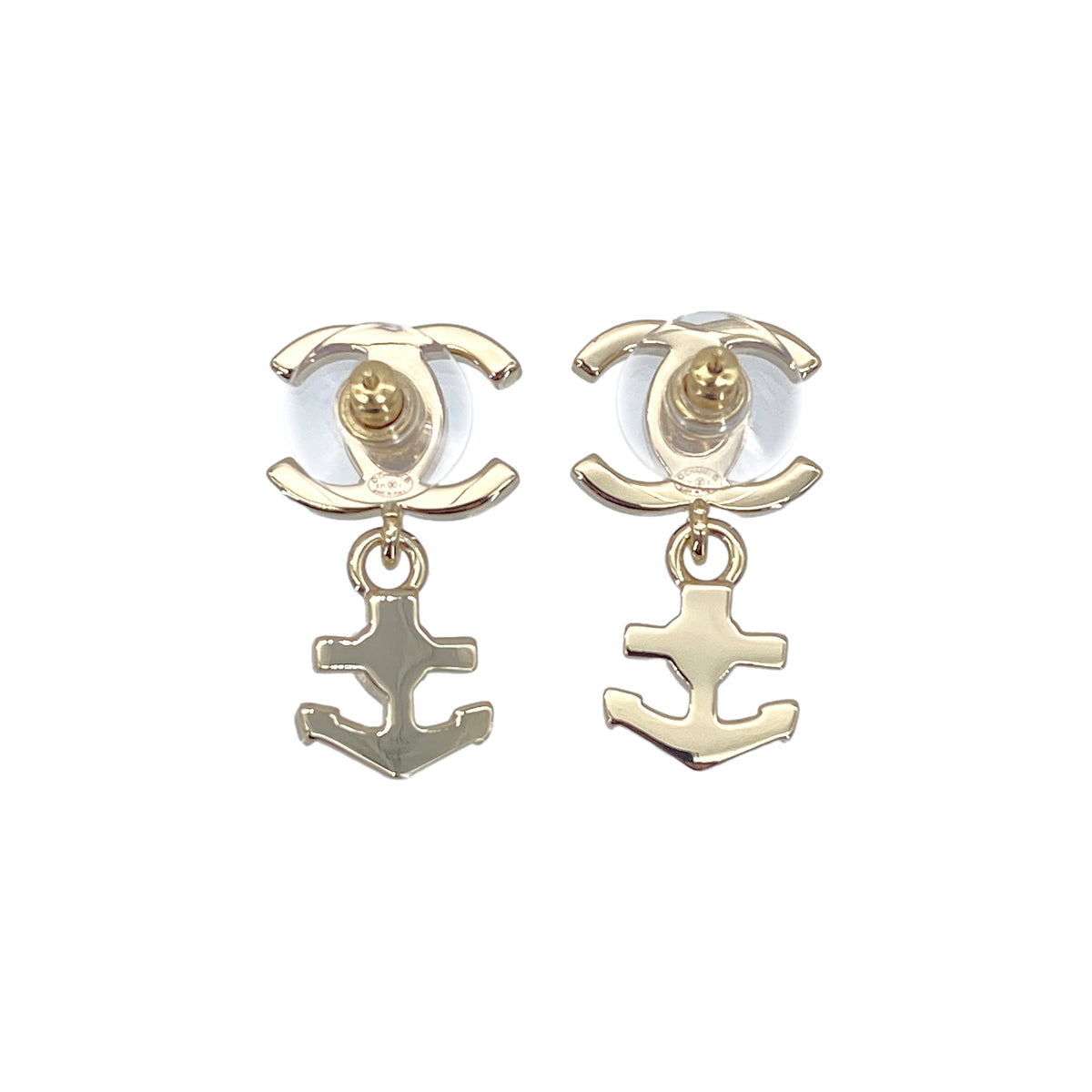 CHANEL EARRINGS COCOMARK RHINESTONE ACCESSORY B25C 90271941