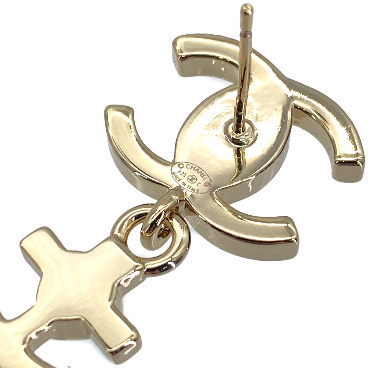 CHANEL EARRINGS COCOMARK RHINESTONE ACCESSORY B25C 90271941