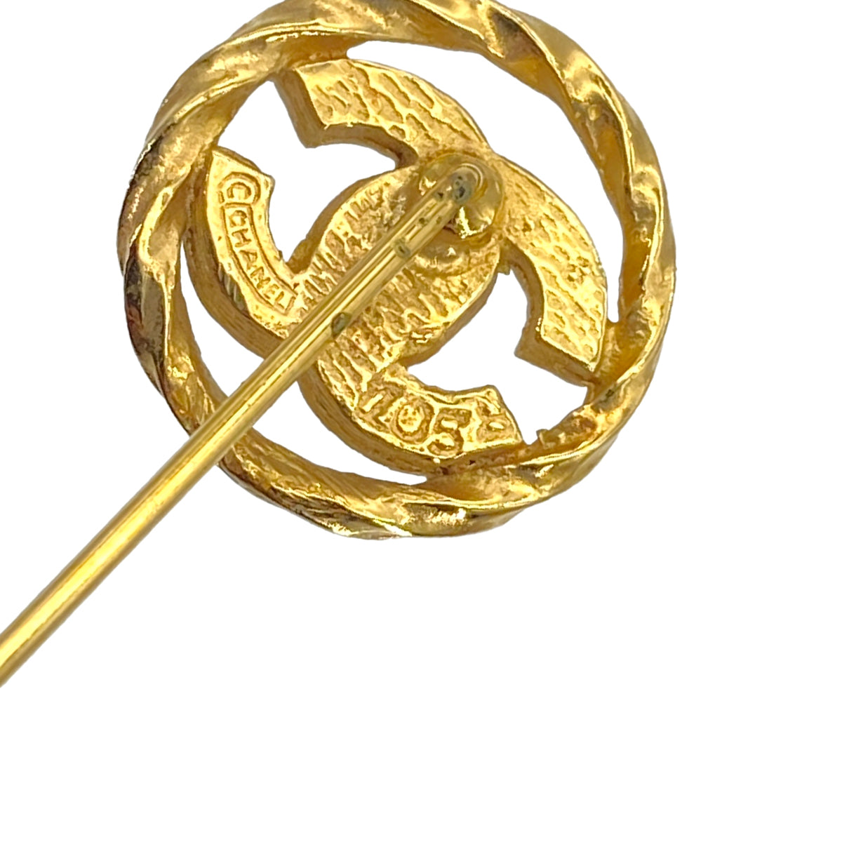 CHANEL VINTAGE COCOMARK BROOCH RHINESTONE ACCESSORY 90271943