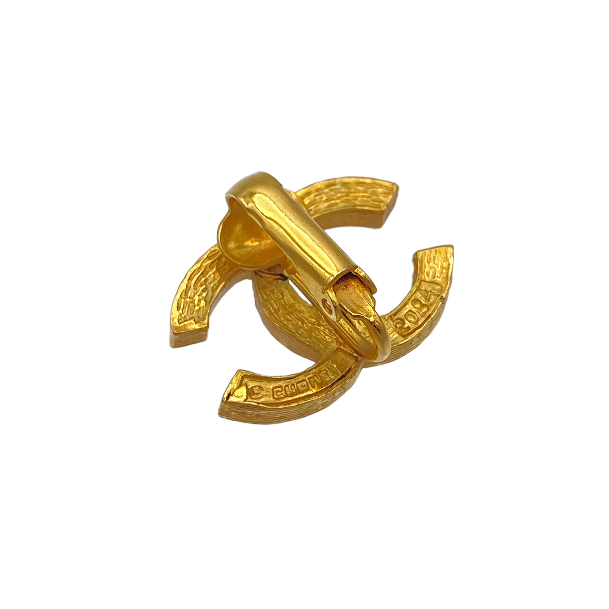 CHANEL VINTAGE EARRINGS COCOMARK RHINESTONE ACCESSORY 90271944