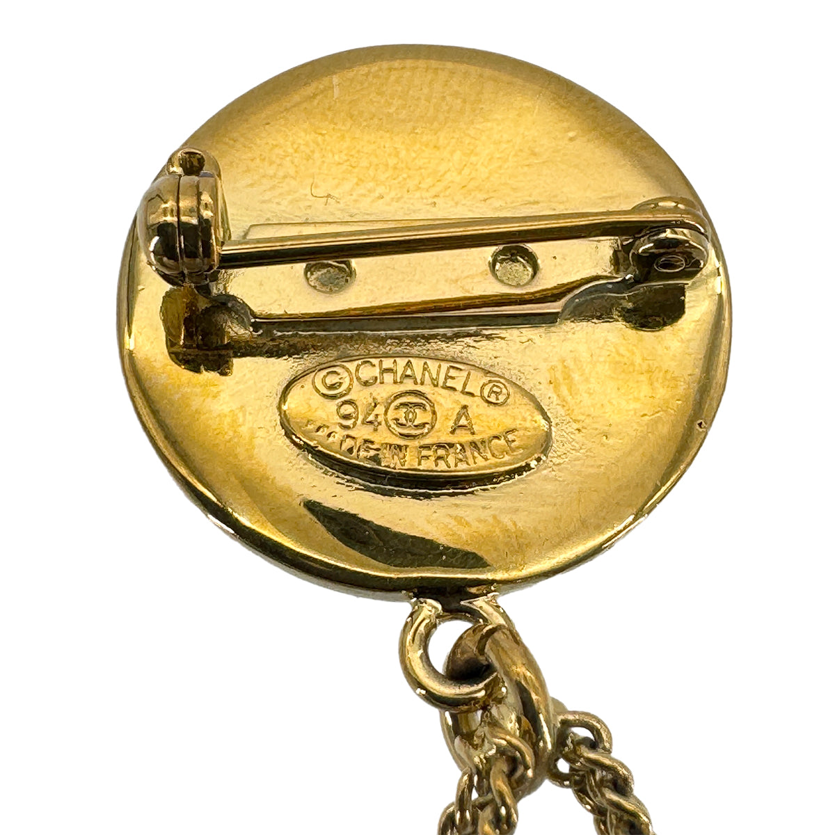CHANEL VINTAGE BROOCH COCOMARK MATELASSE BAG MOTIF ACCESSORY 94A 90271958
