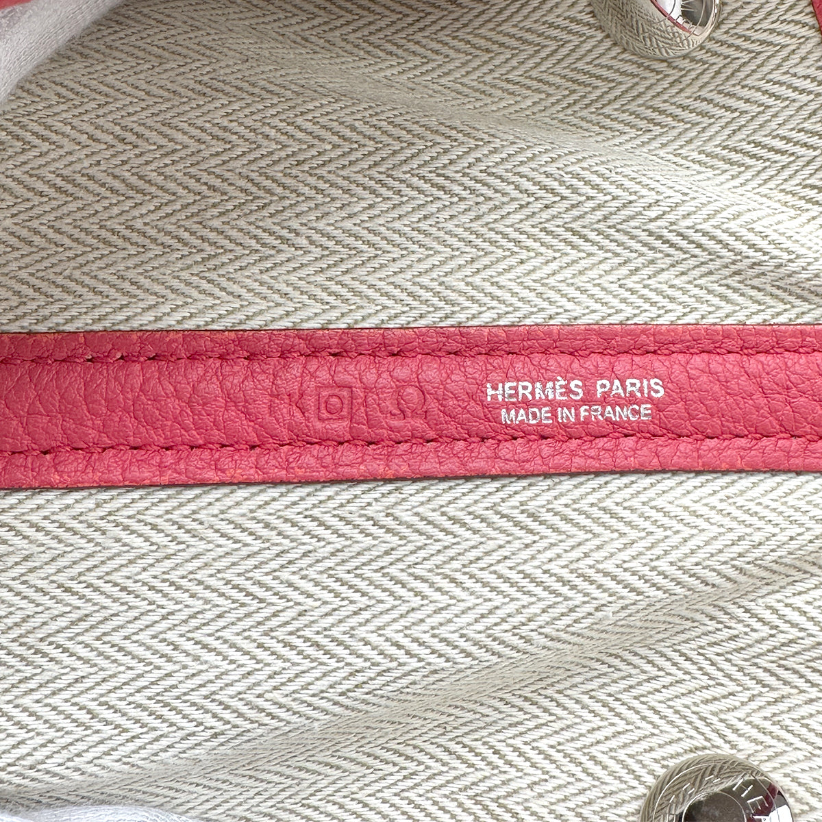 HERMES GARDEN PARTY PM BOUGAINVILLIER VEAU NEGONDA TOTE BAG □O 90271975