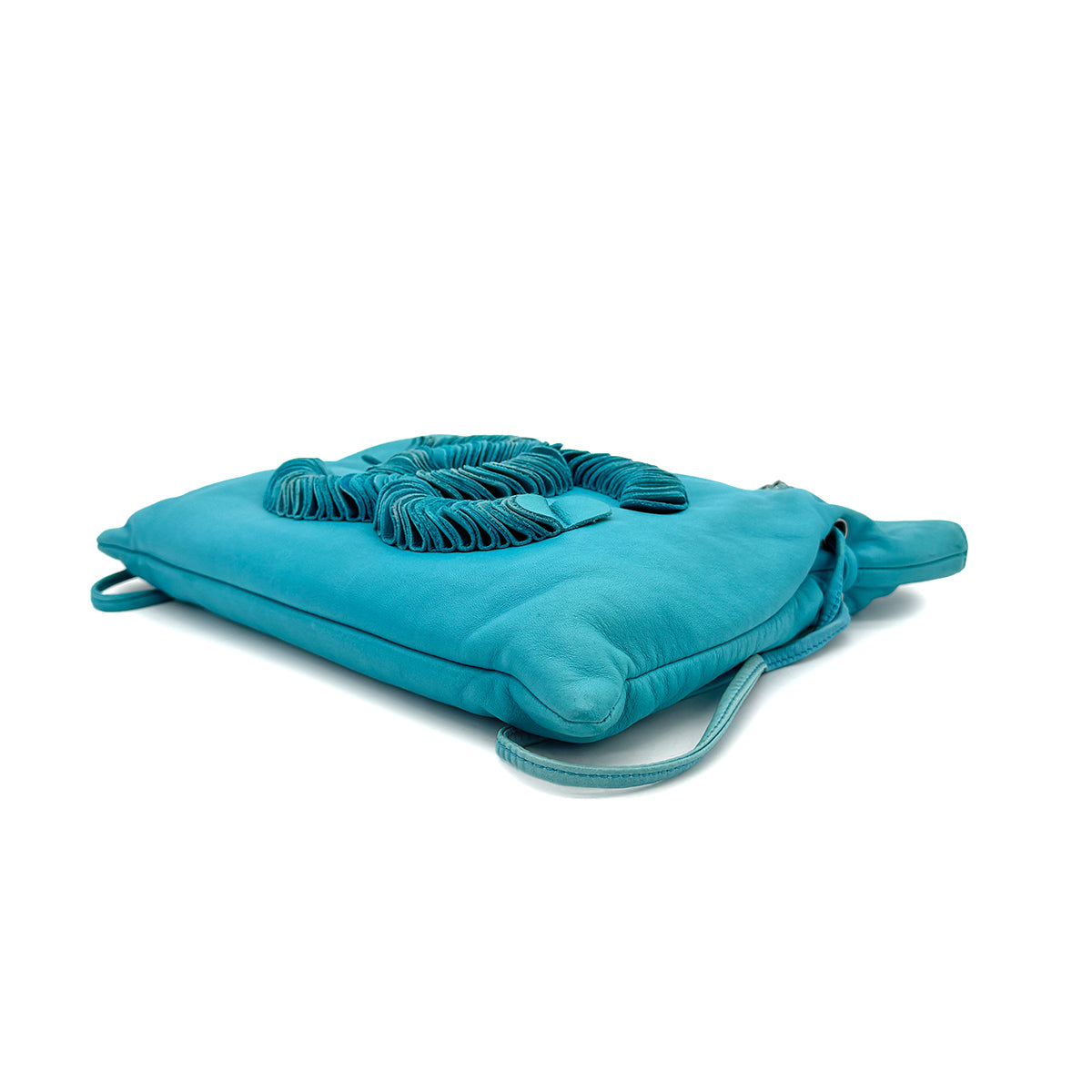 CHANEL COCOMARK CHAIN TOTE BAG BLUE LAMB SKIN 90271976