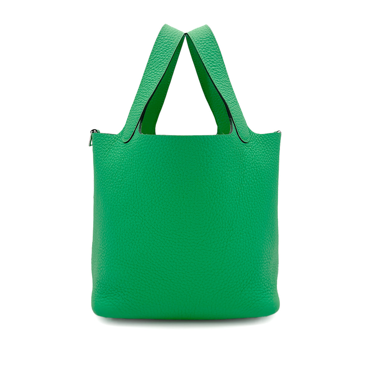 HERMES PICOTIN LOCK PM VERT COMICS TAURILLON CLEMENCE HAND BAG U 90271978