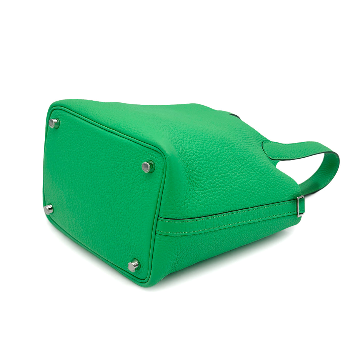 HERMES PICOTIN LOCK PM VERT COMICS TAURILLON CLEMENCE HAND BAG U 90271978