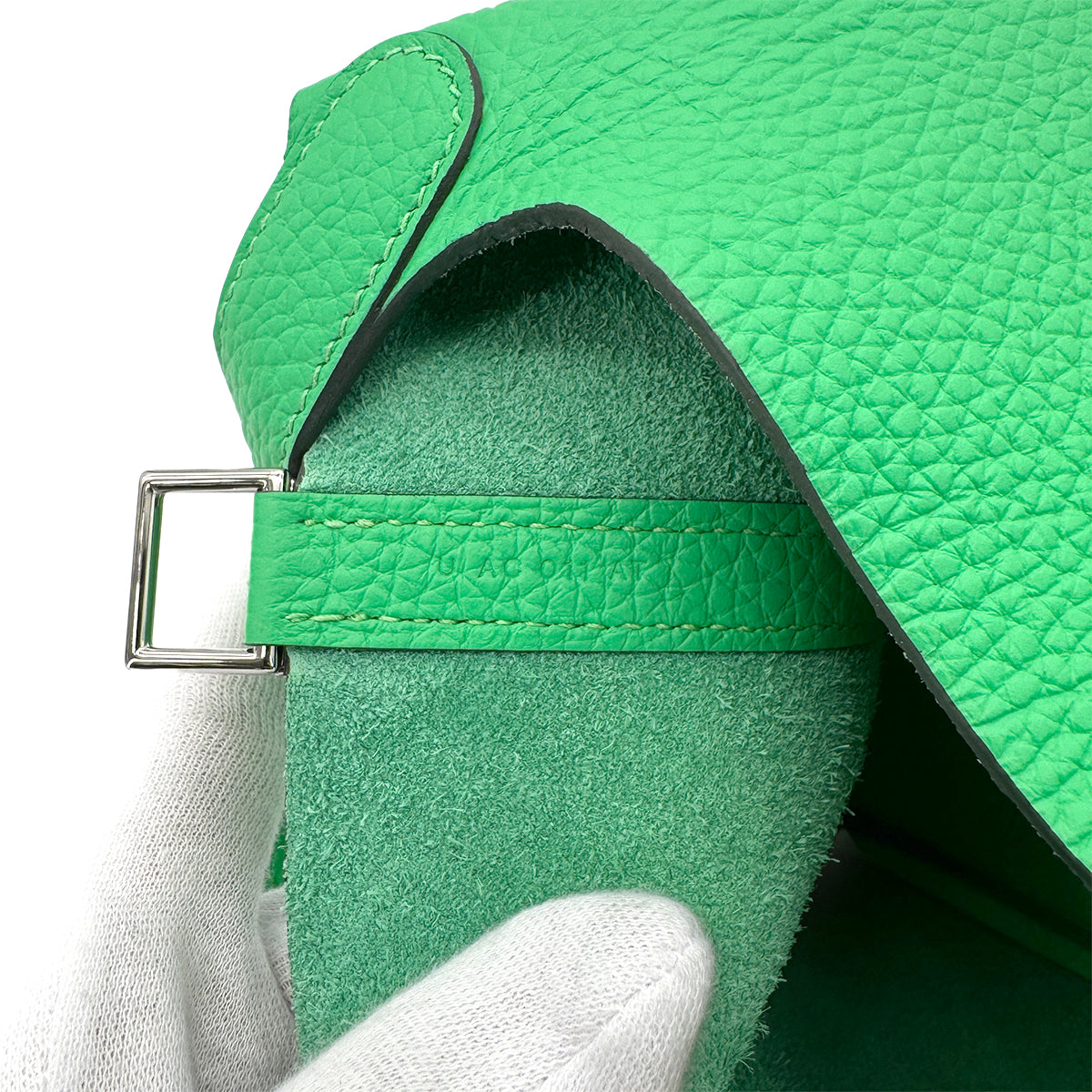 HERMES PICOTIN LOCK PM VERT COMICS TAURILLON CLEMENCE HAND BAG U 90271978