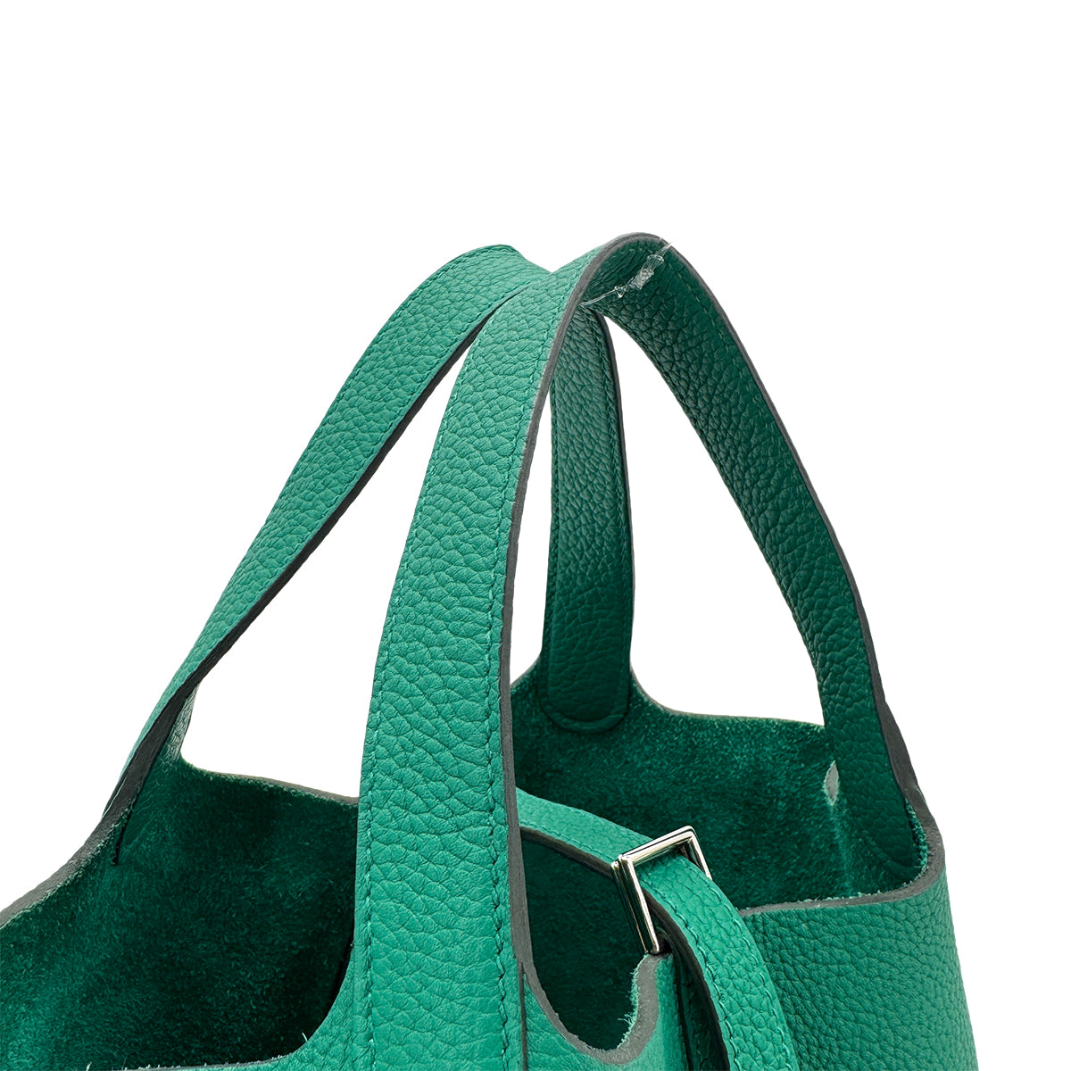 HERMES PICOTIN LOCK PM VERT JADE TAURILLON CLEMENCE HAND BAG U 90272305