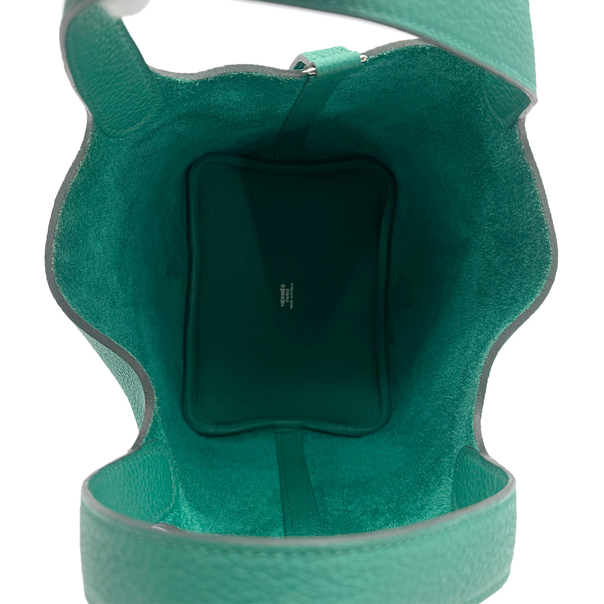 HERMES PICOTIN LOCK PM VERT JADE TAURILLON CLEMENCE HAND BAG U 90272305