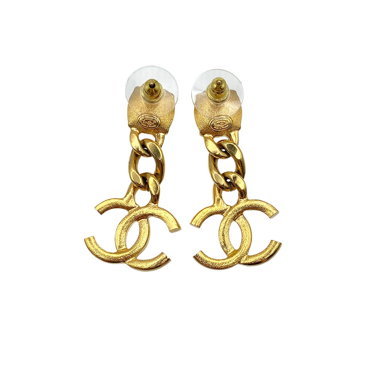 CHANEL EARRINGS RHINESTONE COCOMARK ACCESSORY C23C 90272312