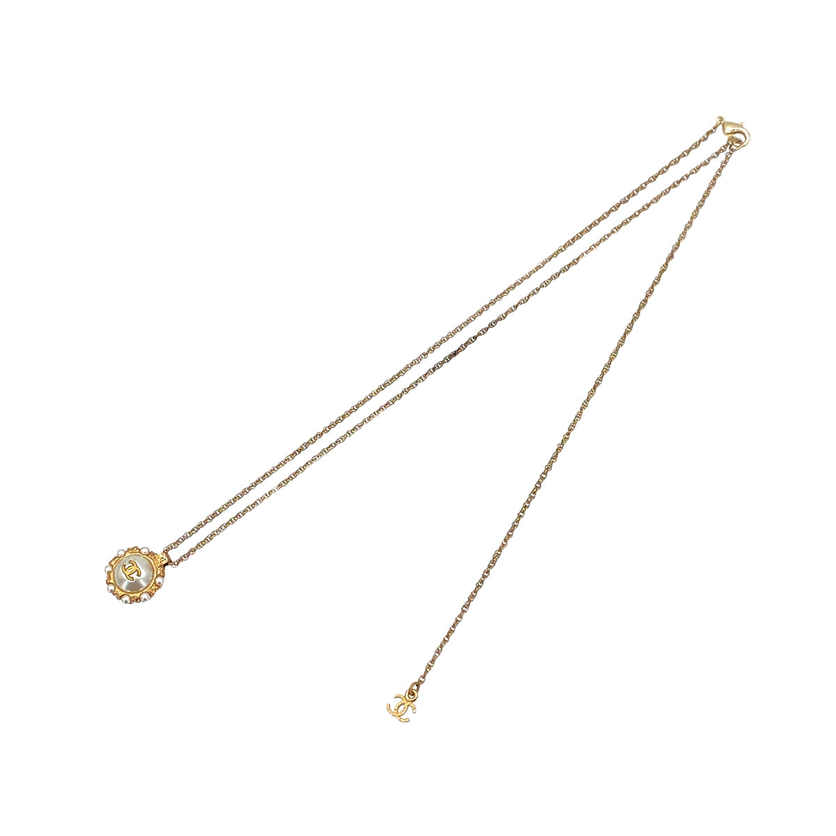 CHANEL NECKLACE COCOMARK FAUX PEARL ACCESSORY A18S 90272317