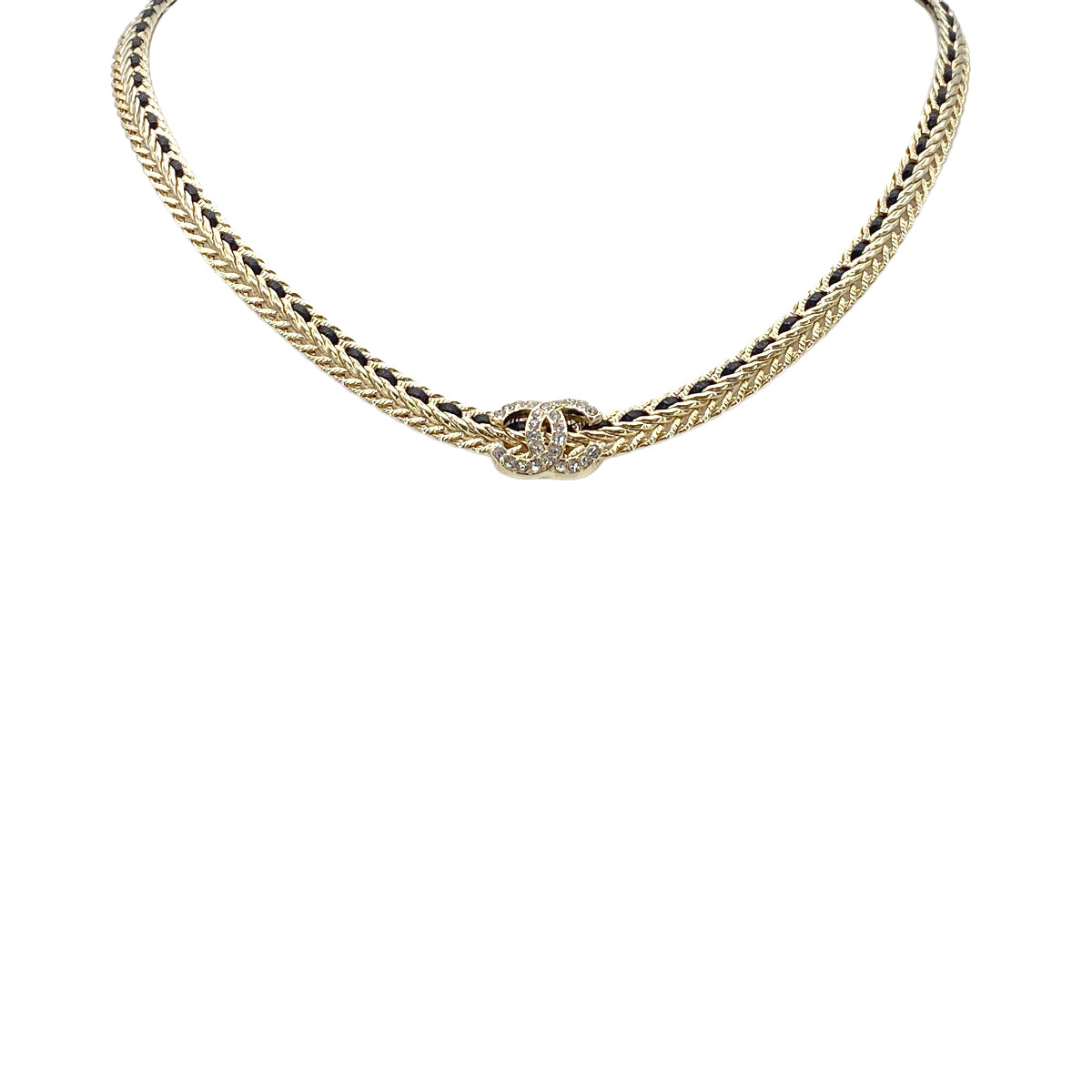 CHANEL NECKLACE COCOMARK RHINESTONE ACCESSORY C24V 90272328