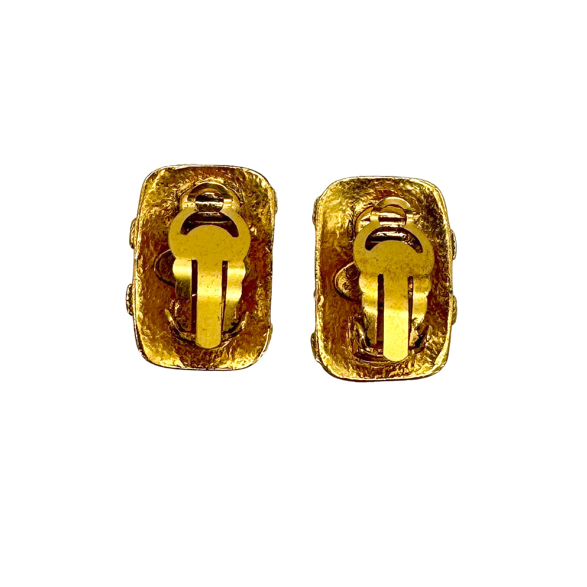 CHANEL VINTAGE EARRINGS COCOMARK GOLD ACCESSORY 90272494