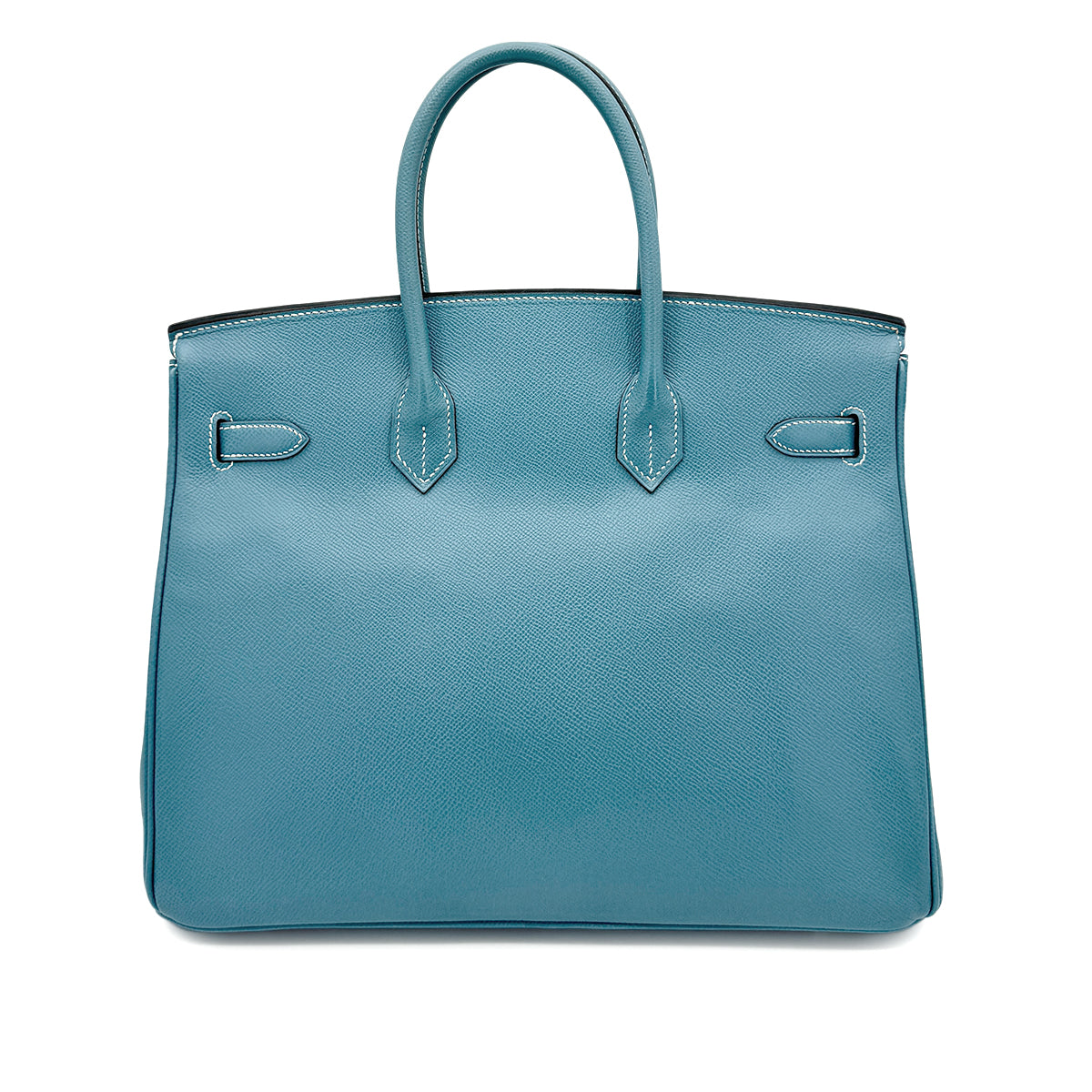 HERMES BIRKIN 35  BLUE JEAN EPSOM HAND BAG □M SHW 90272502