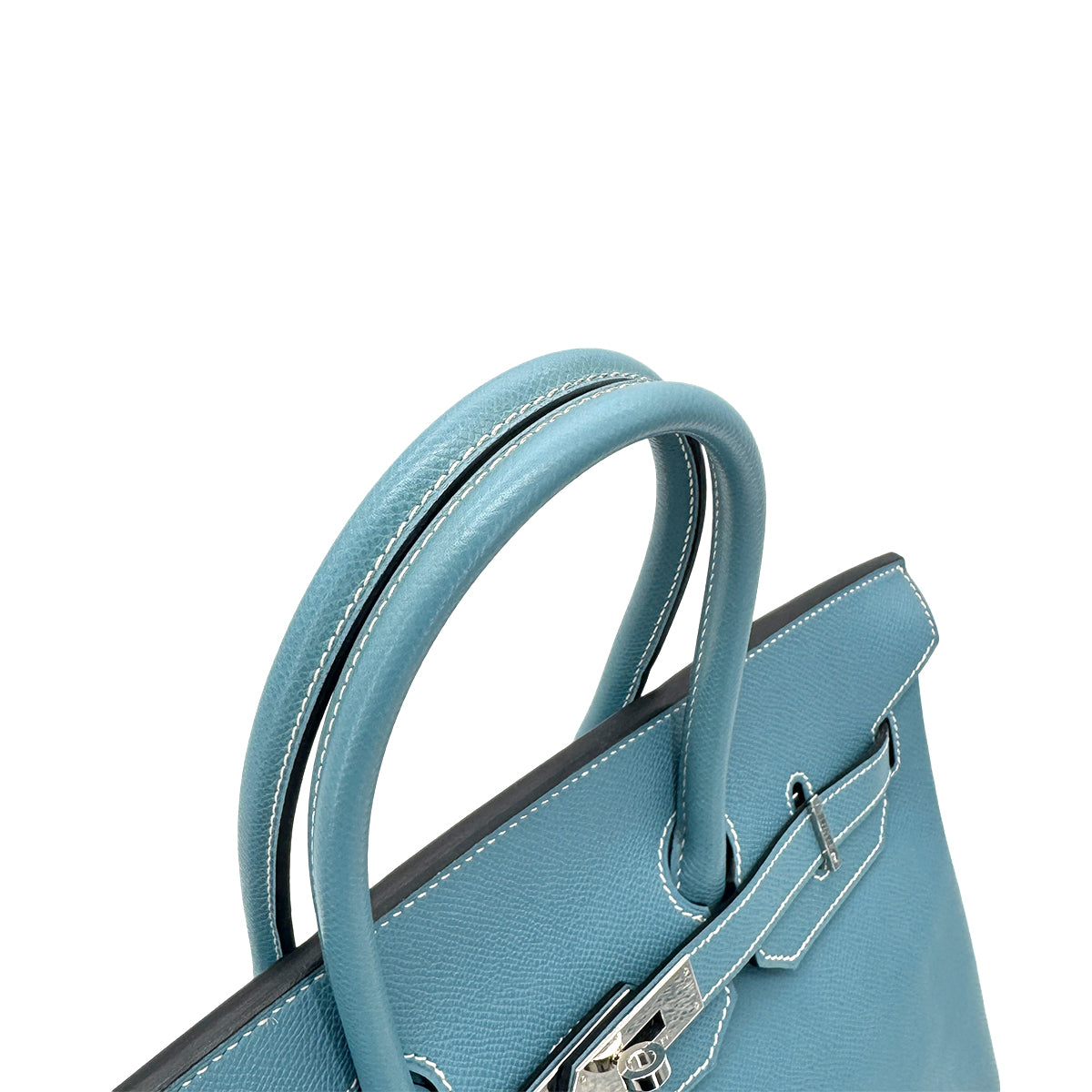HERMES BIRKIN 35  BLUE JEAN EPSOM HAND BAG □M SHW 90272502