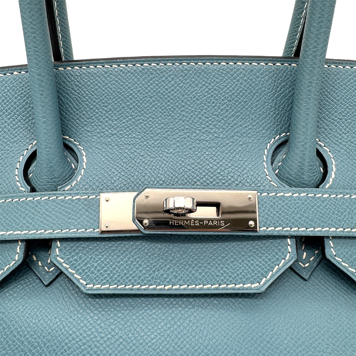 HERMES BIRKIN 35  BLUE JEAN EPSOM HAND BAG □M SHW 90272502