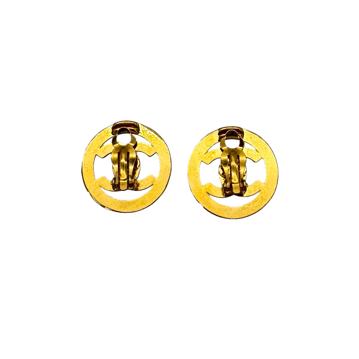 CHANEL VINTAGE EARRINGS TURN LOCK ACCESSORY 97P 90272529