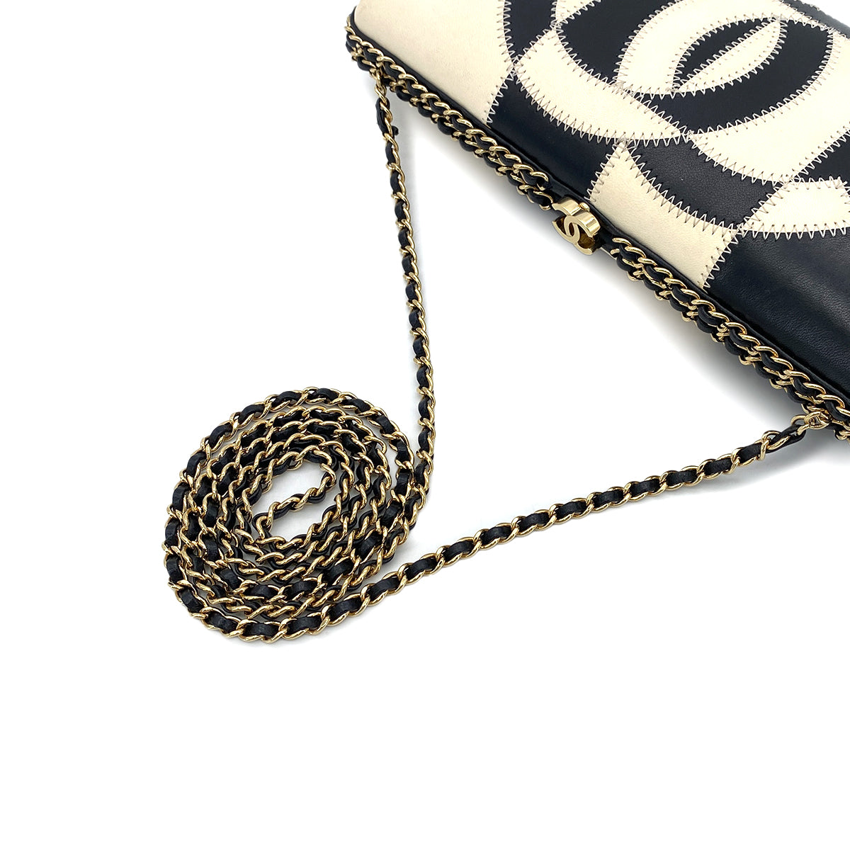 CHANEL COCOMARK CHAIN SHOULDER BAG BICOLOR LEATHER 90272803