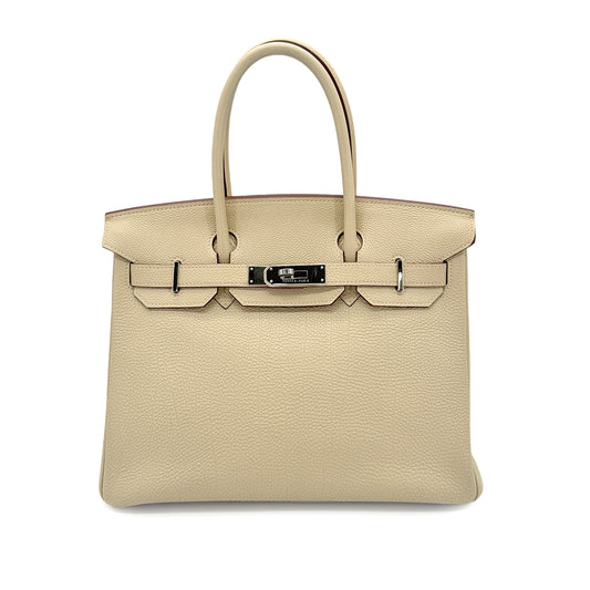 HERMES BIRKIN 30 PARCHEMIN TOGO HAND BAG □K 90272805