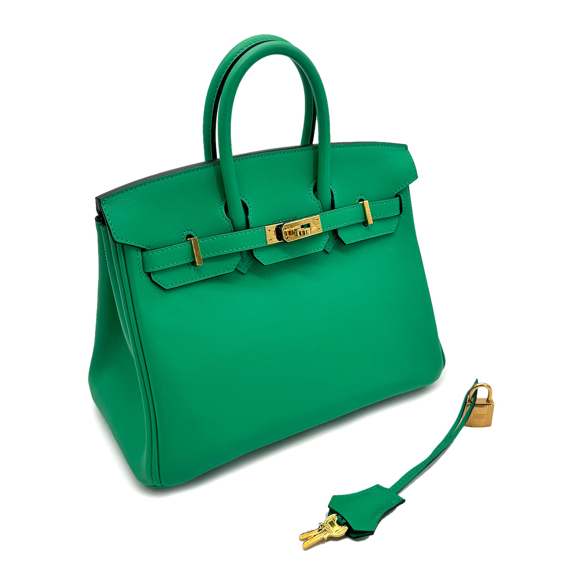 HERMES BIRKIN 25 MINT SWIFT HAND BAG Z GHW 90272816