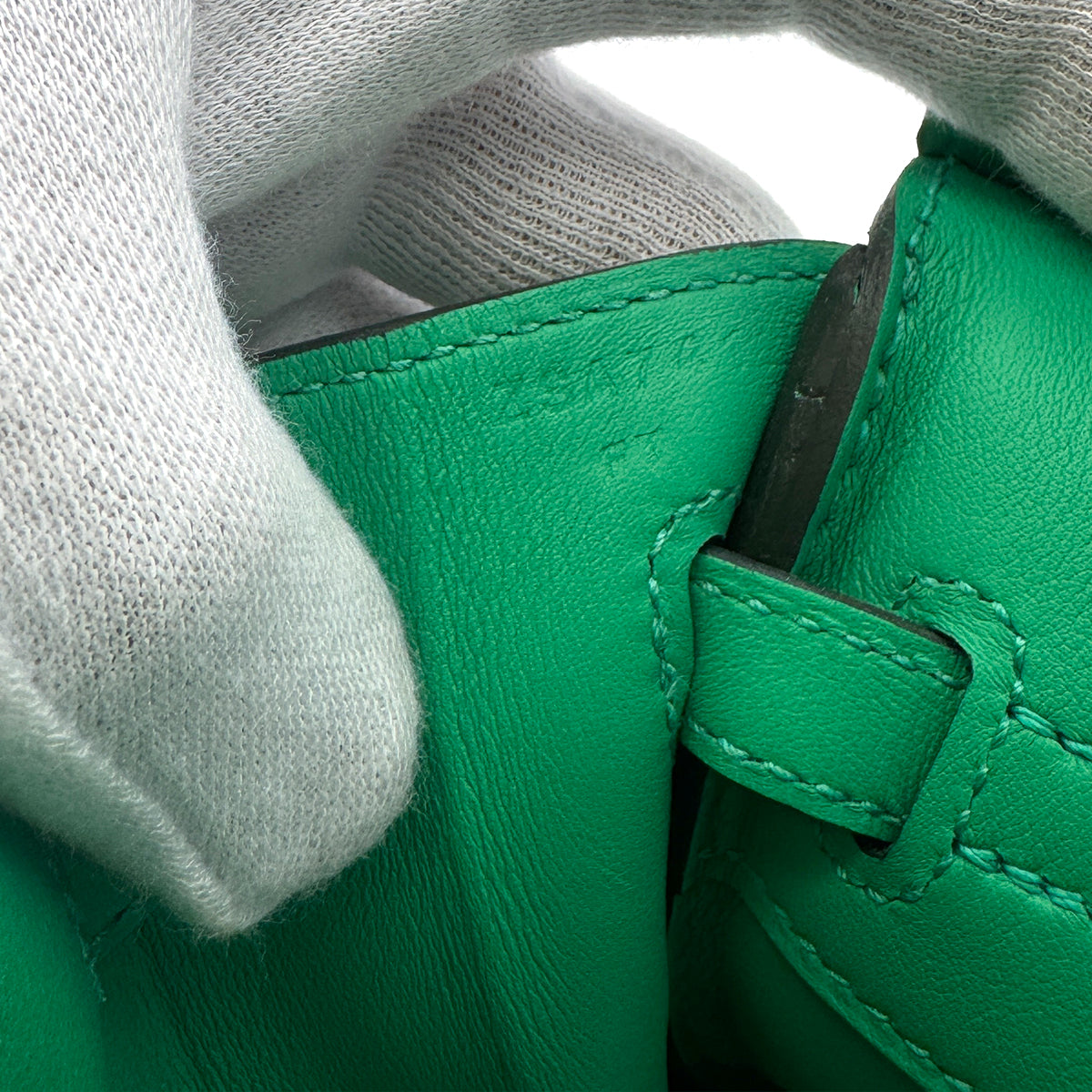 HERMES BIRKIN 25 MINT SWIFT HAND BAG Z GHW 90272816