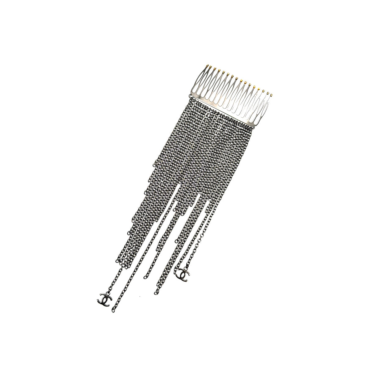 CHANEL COCOMARK FRINGE CHAIN HAIR ACCESSORY 02A 90272828