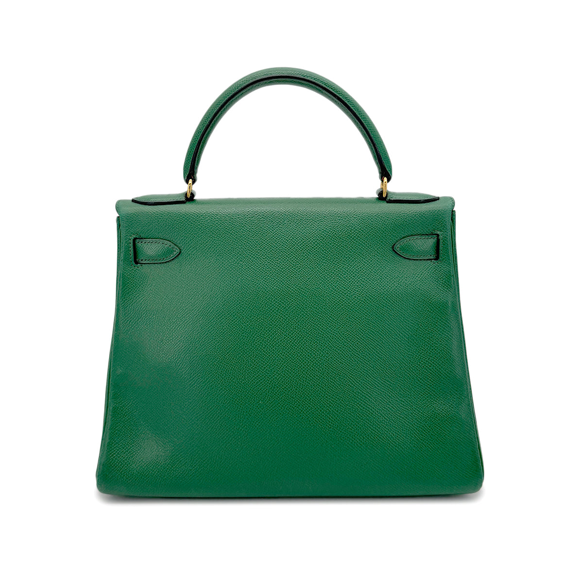 HERMES KELLY 28 RETOURNE GREEN COUCHEVEL HAND SHOULDER BAG 〇T GHW 90272858