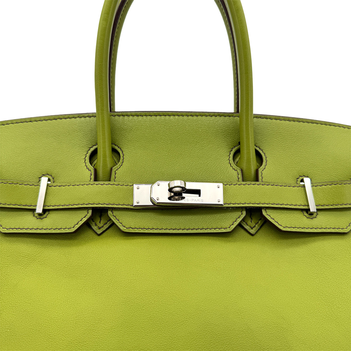 HERMES BIRKIN 30 ANIS GREEN SWIFT HAND BAG □K SHW 90272925