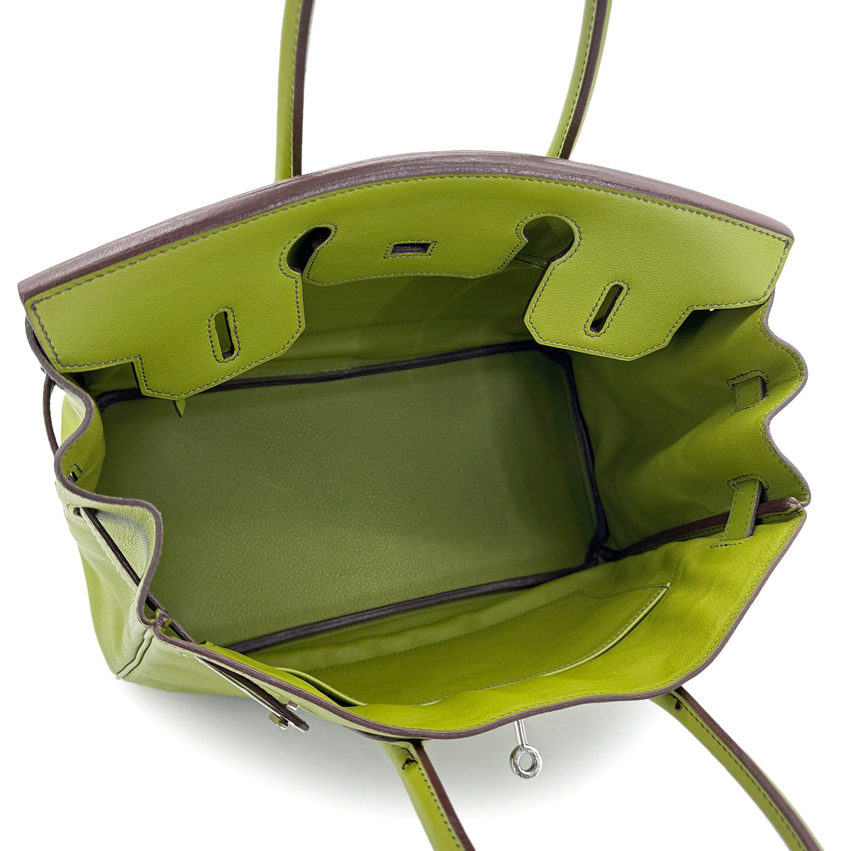 HERMES BIRKIN 30 ANIS GREEN SWIFT HAND BAG □K SHW 90272925