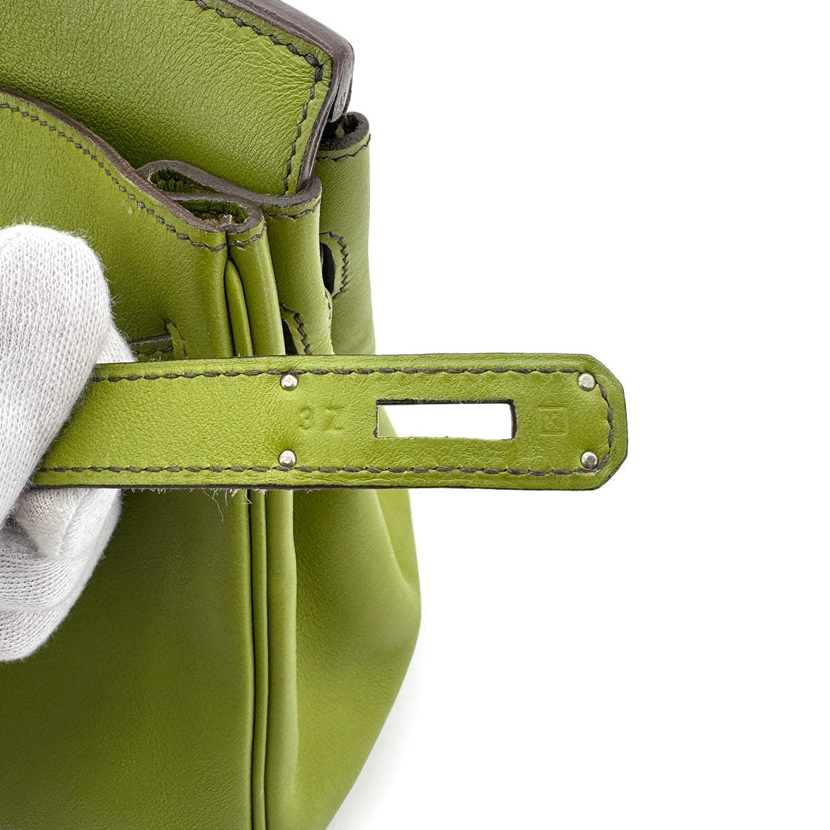 HERMES BIRKIN 30 ANIS GREEN SWIFT HAND BAG □K SHW 90272925