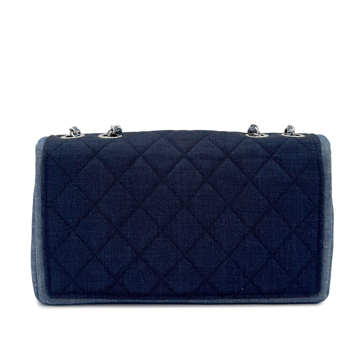 CHANEL MATELASSE CHAIN SHOULDER BAG BLUE DENIM 90272932