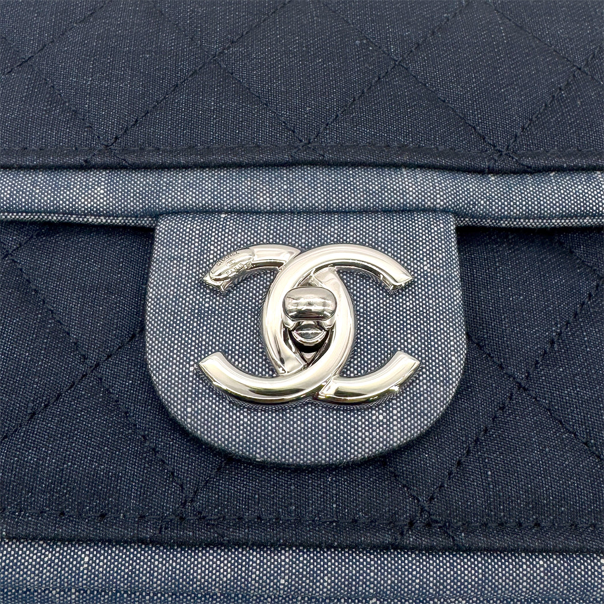 CHANEL MATELASSE CHAIN SHOULDER BAG BLUE DENIM 90272932