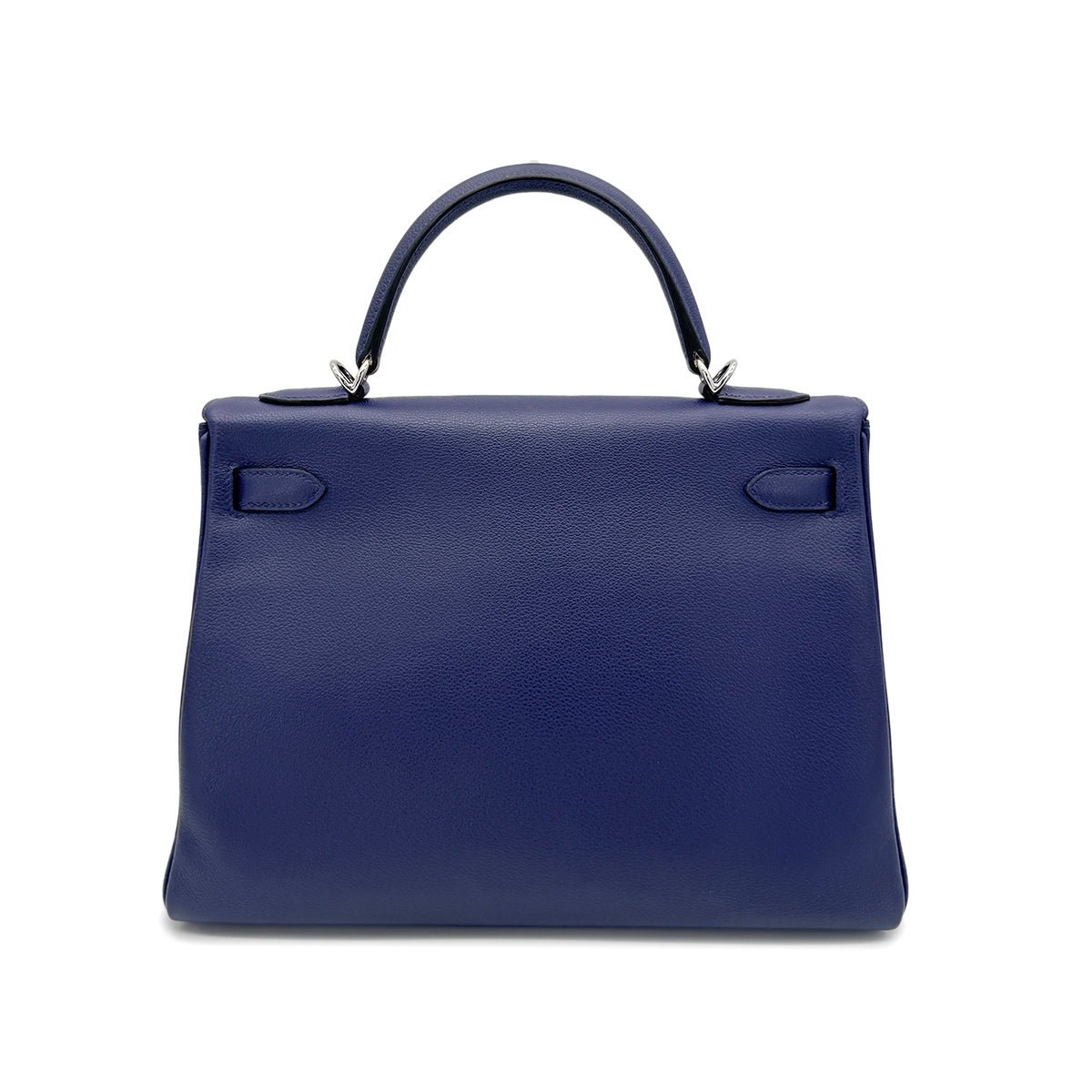 HERMES KELLY 32 RETOURNE BLEU ENCRE BLEU ZELLIGE EVERCOLOR HAND SHOULDER BAG D SHW 90272943