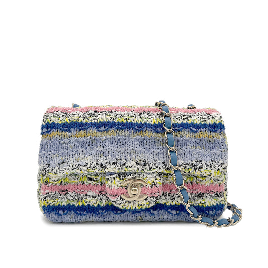 CHANEL CHAIN SHOULDER BAG MULTICOLOR TWEED 90272956